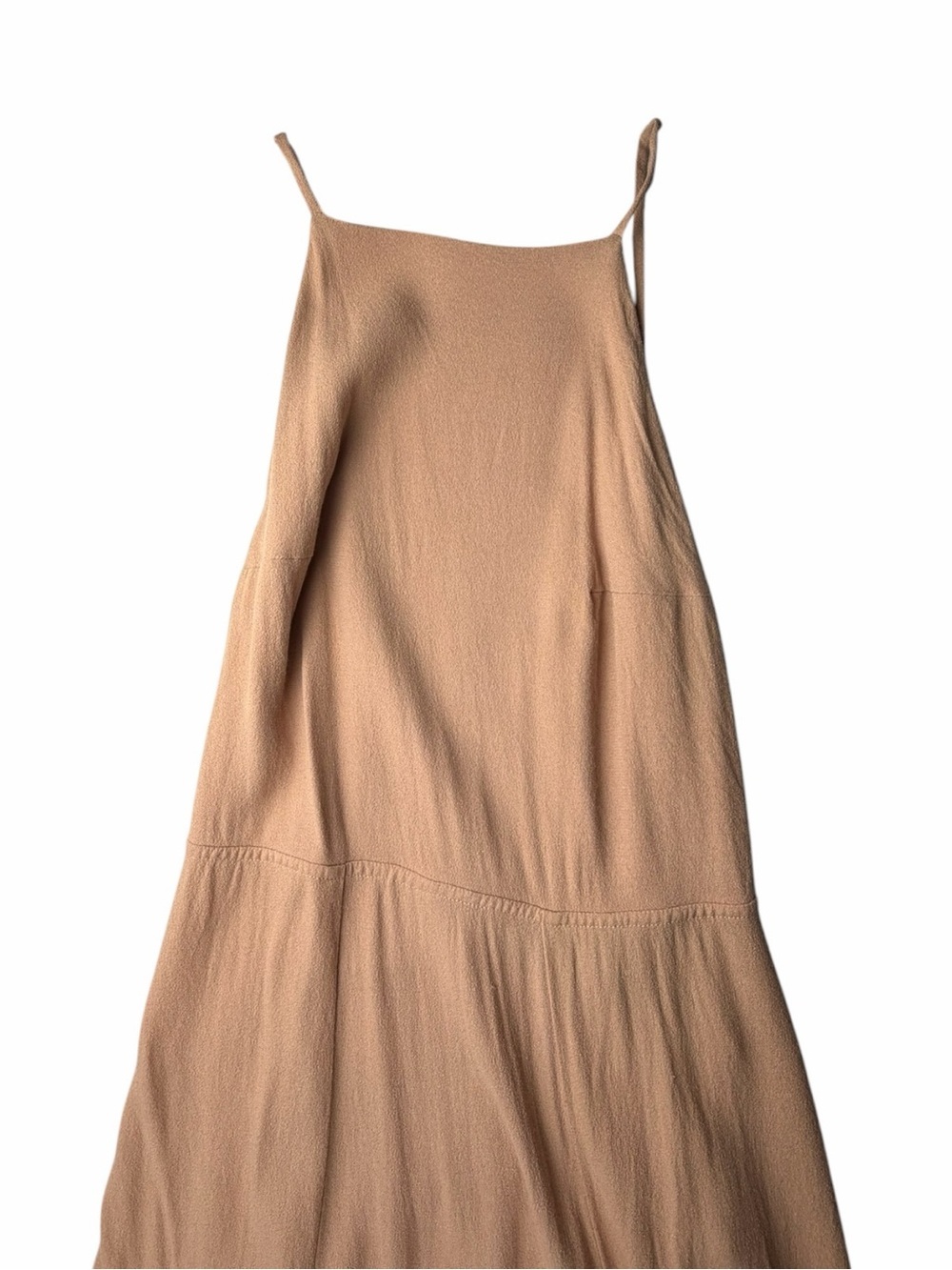 Reformation Champagne Myrtle Open Back Sleeveless Fitted Maxi/Gown Dress Size 2 - Picture 4 of 10